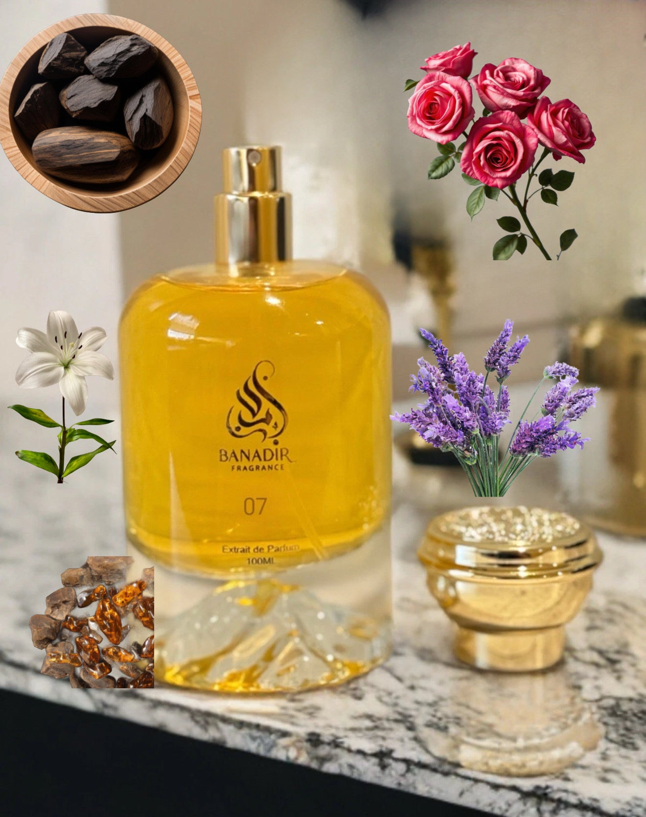 Banadirfragrance 07 Extrait De Parfum 100 Ml NICHE OUD & ROSES