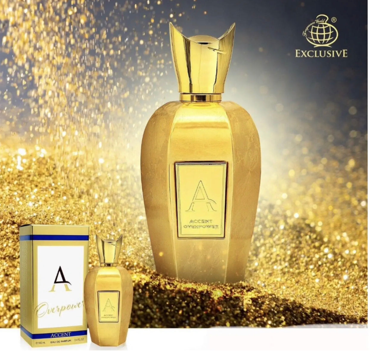 Accent Overpower EDP Perfume By Fragrance World 100 ML - US SELLER