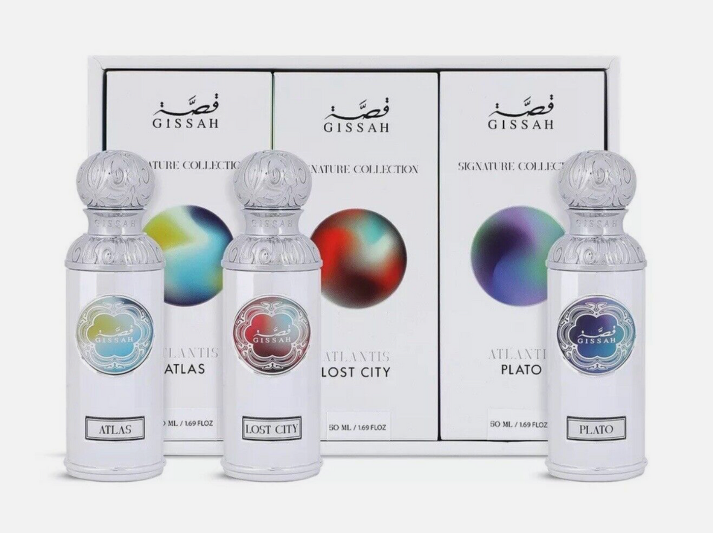 Atlantis Perfume Set By Gissah Fragrances 3x50ml -100%  AUTHENTIC