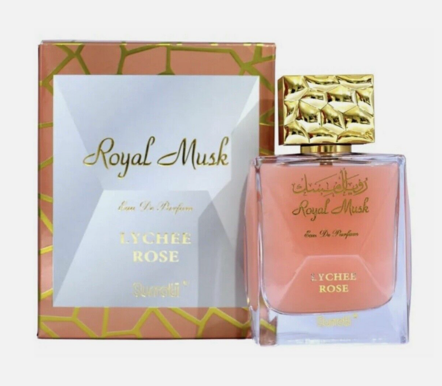 Royal Musk Lychee Rose EDP Perfume By Surrati 100 ML- Rich Musk Fragrance