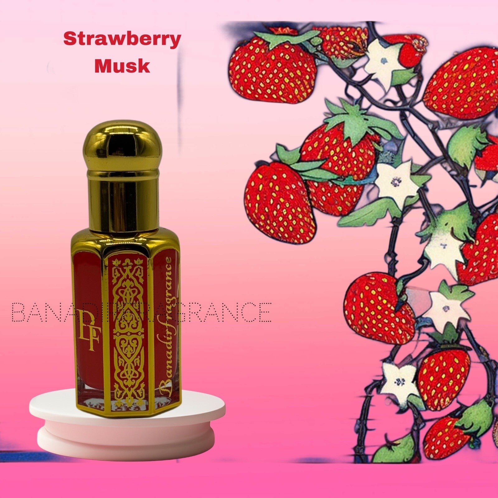 Mask Strubary Strawberry Musk Al Tahara Concentrated Oil Perfume 12 ml - long lastin ...