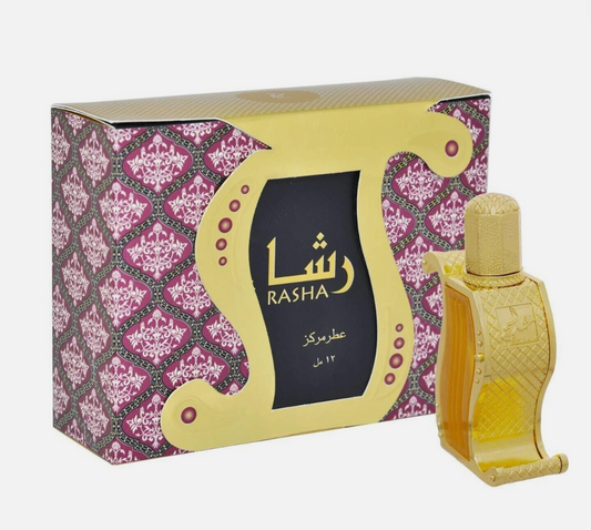 Rasha Concentrated Perfume Oil By Khadlaj 12ml, Unisex