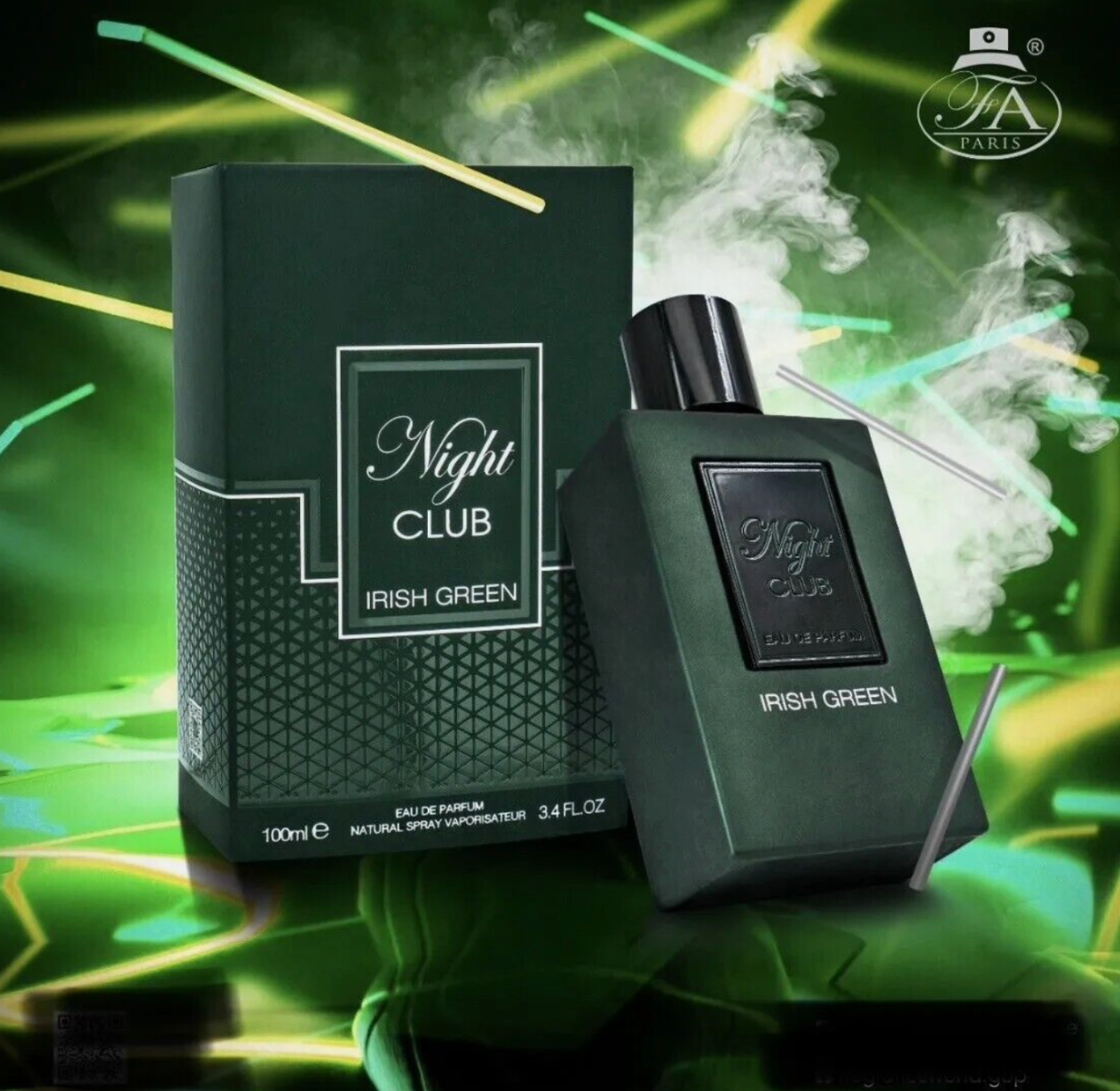 Night Club Irish Green Perfume by Fragrance World EDP 100ml  - NEWEST RELEASE