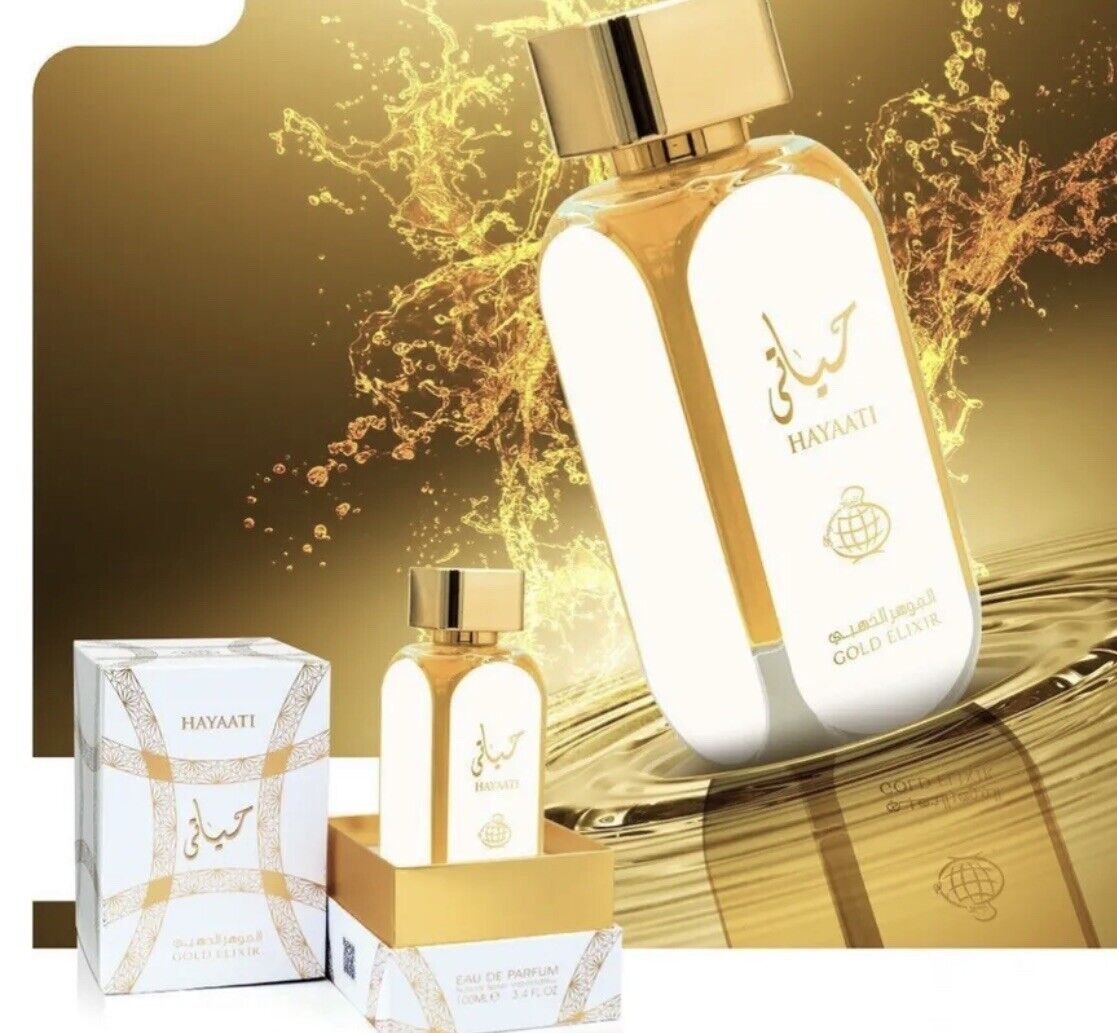 Hayaati Gold Elixir EDP Perfume By Fragrance World 100ML- US Seller