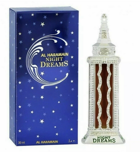Night Dreams Silver By Al Haramain 30ml Pure Attar CPO Oil