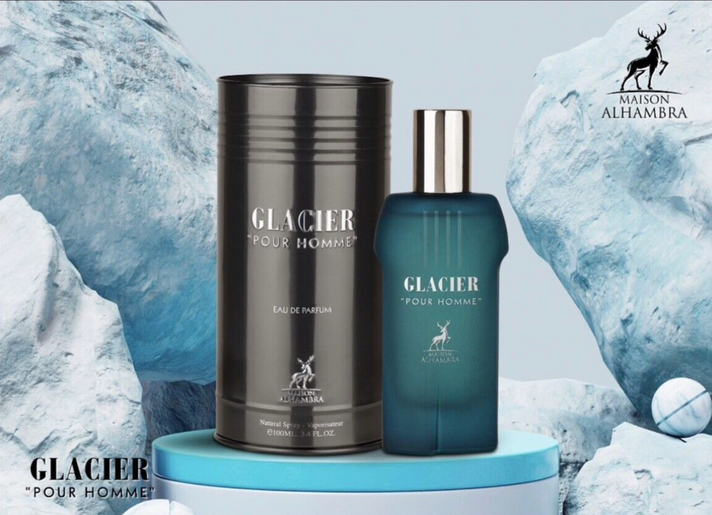 Glacier Homme EDP Perfume By Maison Alhambra 100 ML - US SELLER