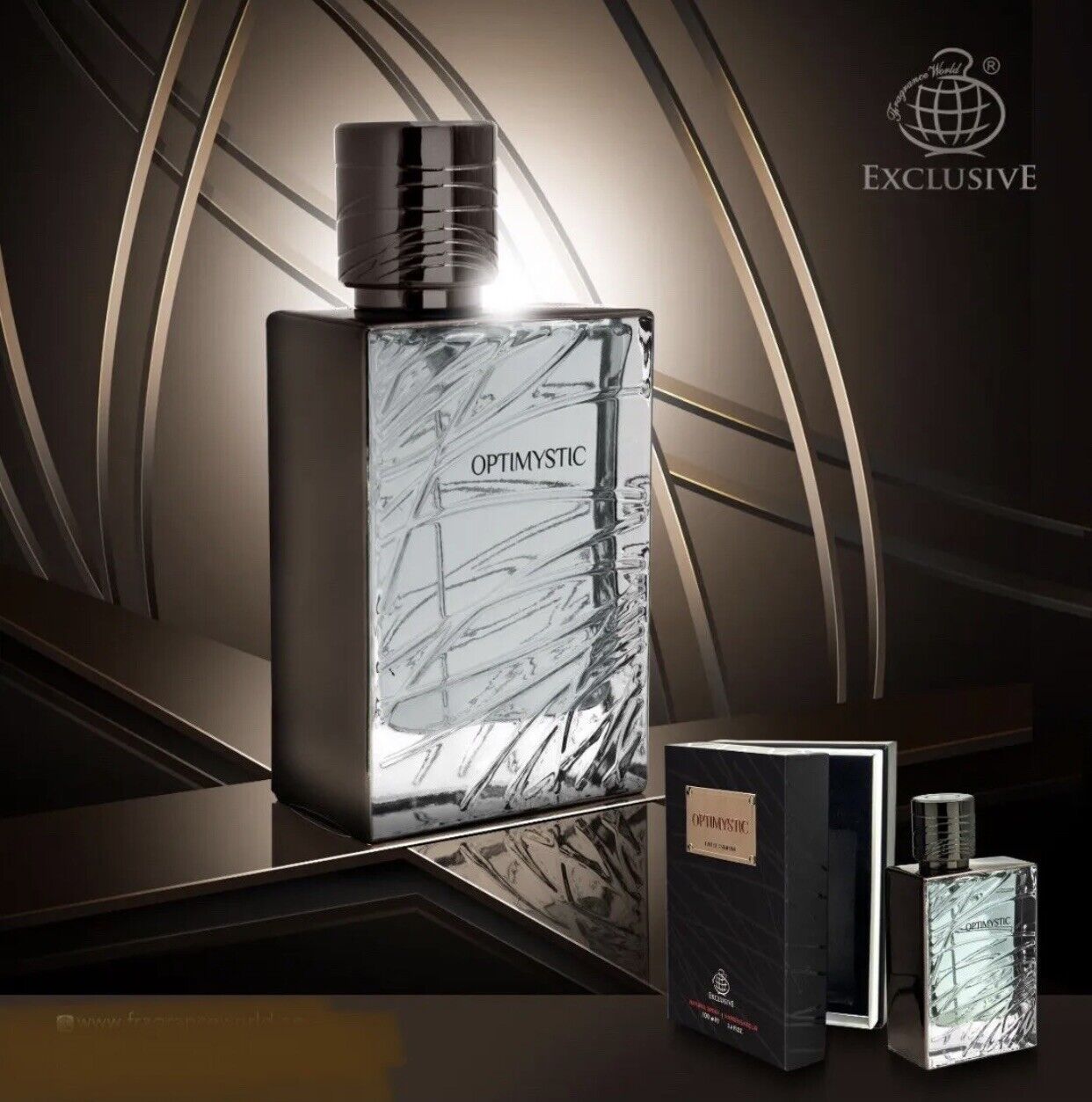 Optimistic black exclusive EDP by fragrance world 100 ML : TOP USA SELLER.