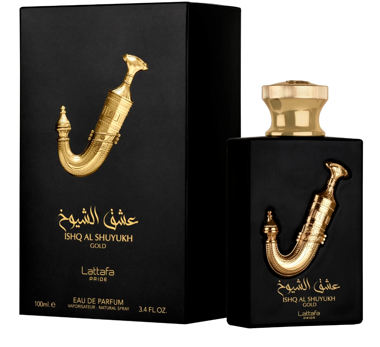 Ishq Al Shuyukh Gold for Unisex Eau De Parfum Spray, 3.4 Ounce