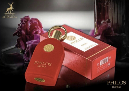 Philos Rosso EDP Perfume By Alhambra Lattafa 100 ML