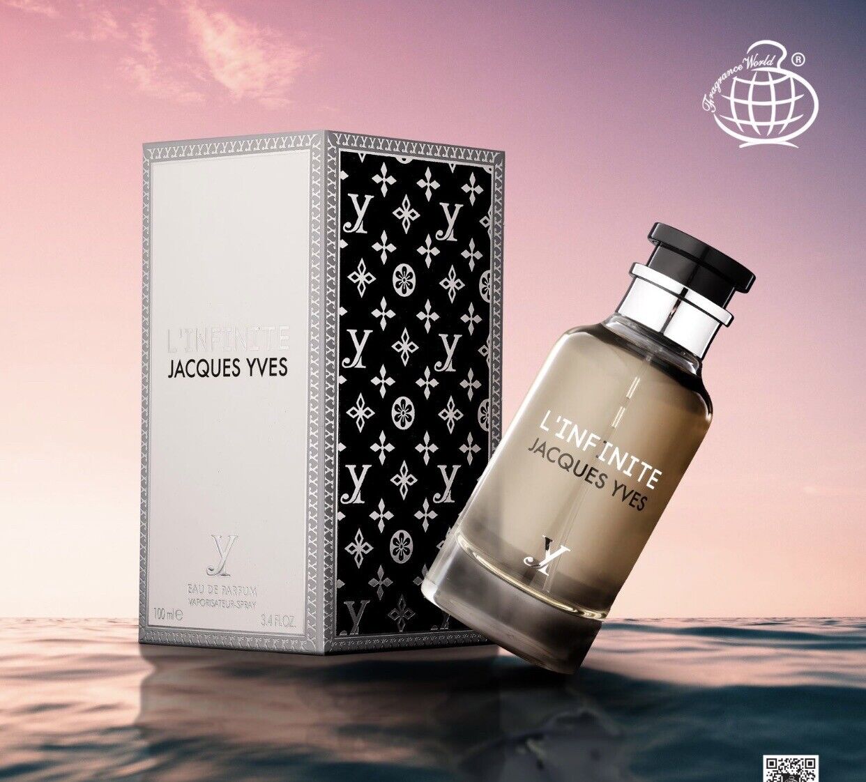 L'infinite Jacques Yves EDP Perfum By Fragrance World 100 ML -Newest Release