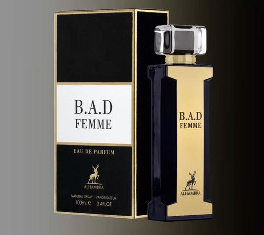 B.A.D FEMME BY MAISON ALHAMBRA EAU DE PARFUM 100 ML.USA SELLER.