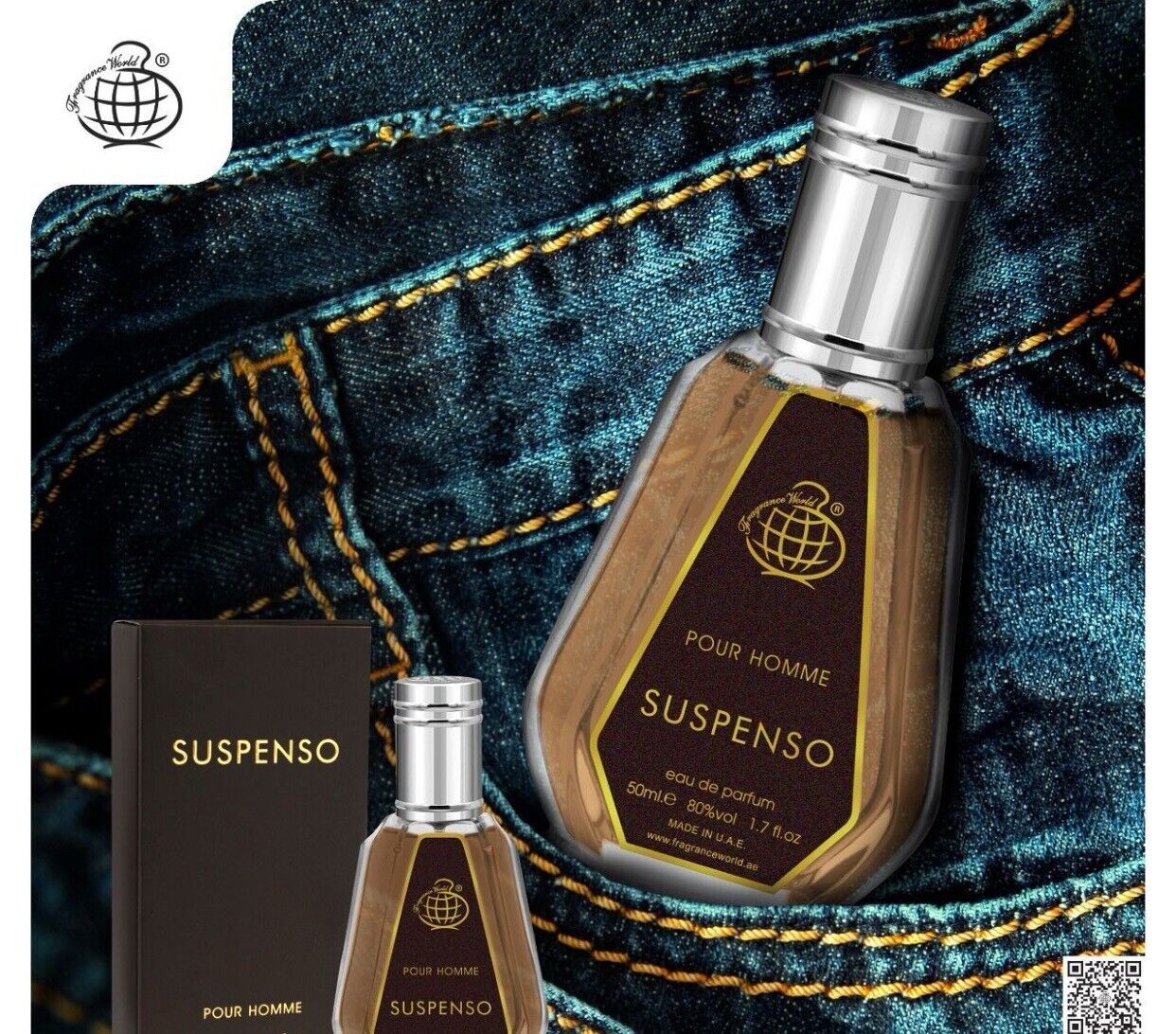 Suspenso Pour Homme Eau De Parfum by Fragrance World 50 Ml