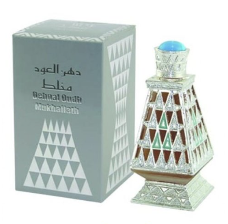 Dehnal Oudh Mukhallath Silver 30ML Al Halal Perfumes -USA SELLER