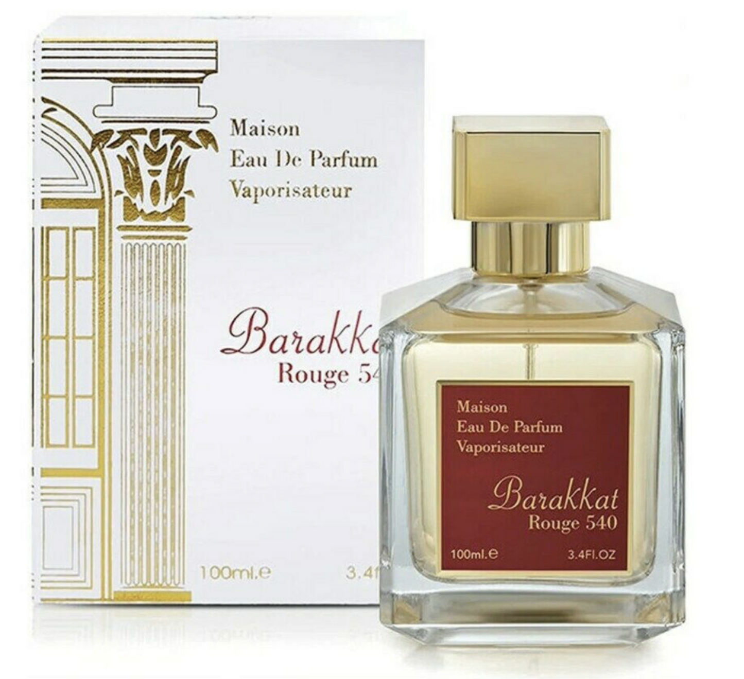 Barakkat Rouge 540 by Fragrance World  Eau De Parfum 100ml - USA Top Seller
