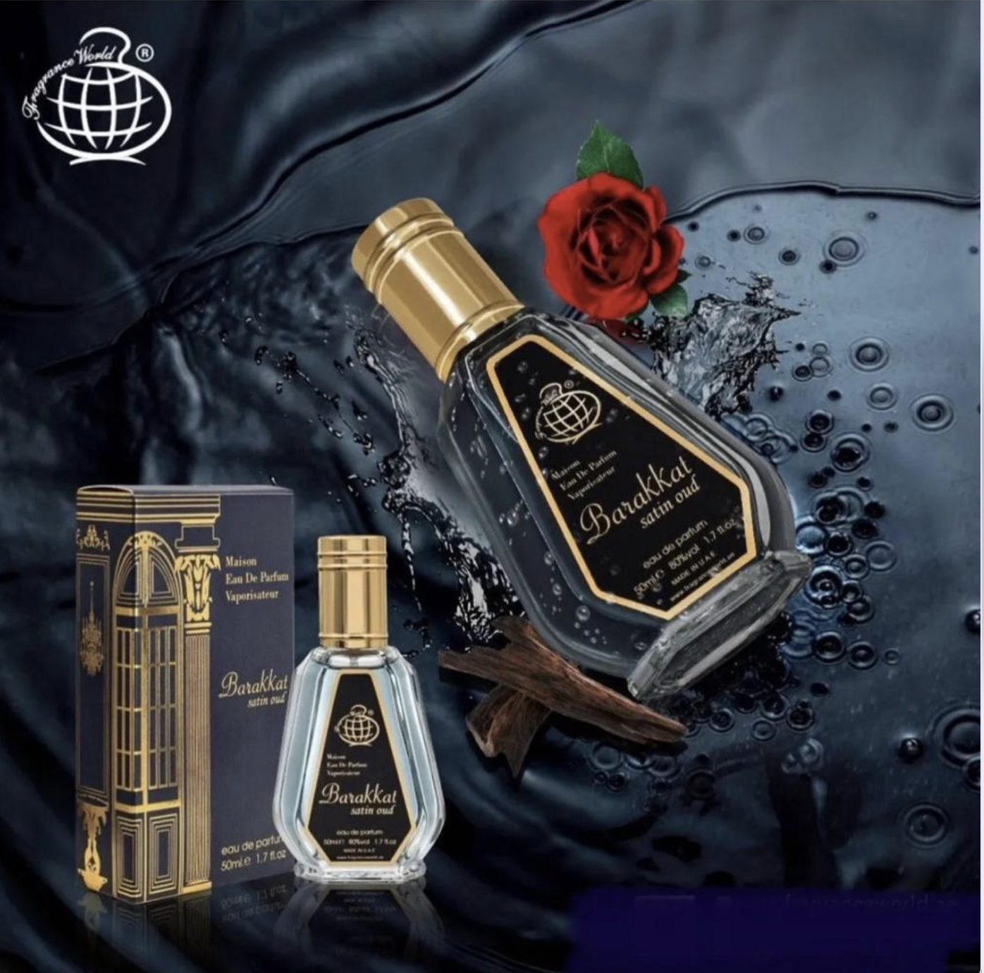 Barakkat Satin Oud by Fragrance World | EDP -50 ML - US SELLER