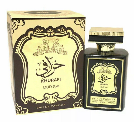 Khurafi Oud Perfume By Lattafa Perfumes 100 ML 3.4 FL OZ - US SELLER