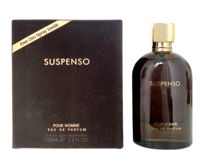 Suspenso Pour Homme Eau De Parfum by Fragrance World 100 ml With Deo